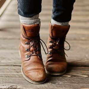 The North face lace up boots